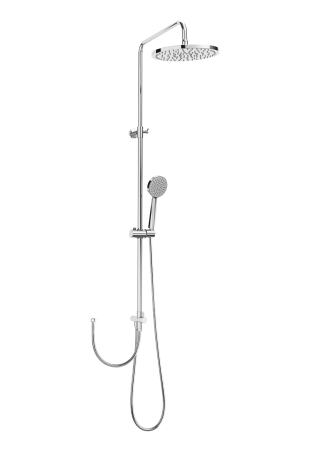 Sisteme de dus - Coloana dus Roca A5B9M61C00, 1.7 m, 80 mm, 1250 mm, 245 mm, 1 functii para dus, 1/2 conexiune furtun, Crom