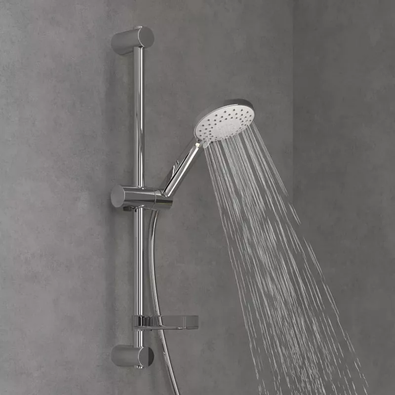 Coloana dus Villeroy and Boch, 600 mm, 3 functii, etajera, crom, TVS109004UK061 [1]