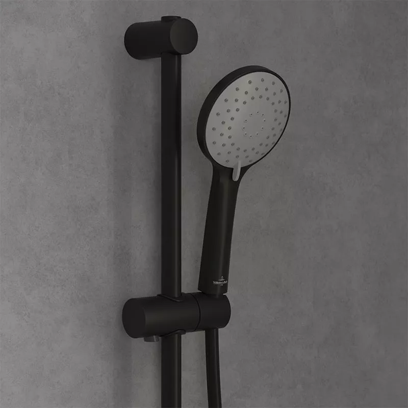 Coloana dus Villeroy and Boch, 600 mm, 3 functii, etajera, mat, negru, TVS109004UK0K5 [6]