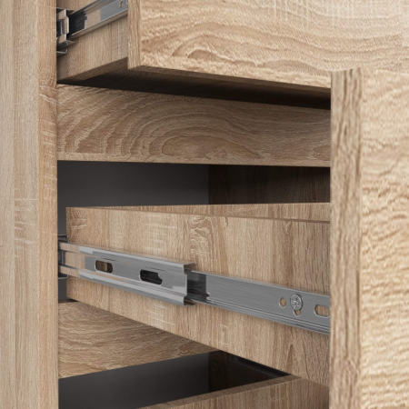 Comoda cu 4 sertare, PAL laminat 16mm, 40x35x74 cm, stejar sonoma [5]
