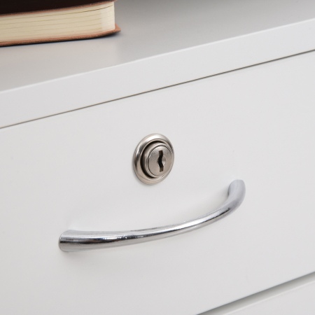  comoda din lemn, cu sertar, 40x35x60 cm, alb [7]