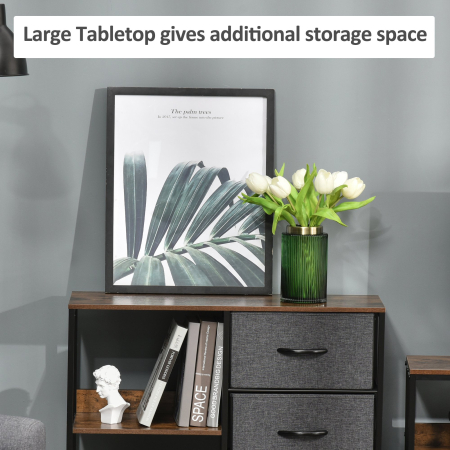  comoda mobila multifunctionala, 80x29x71cm, maro [5]