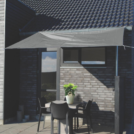 Copertina prelata de soare, dreptunghiulara, impermeabila, cu protectie UV, 300x250 cm, gri [1]