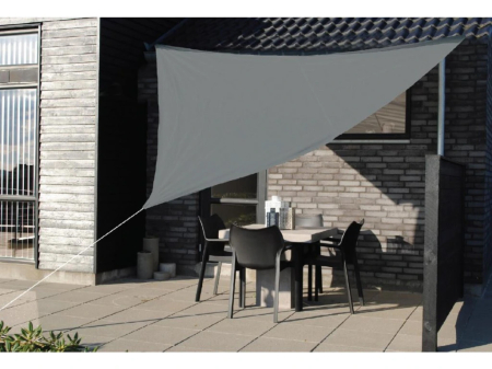Copertina prelata de soare, triunghiulara, impermeabila, cu protectie UV, 360x360x360 cm, gri [3]