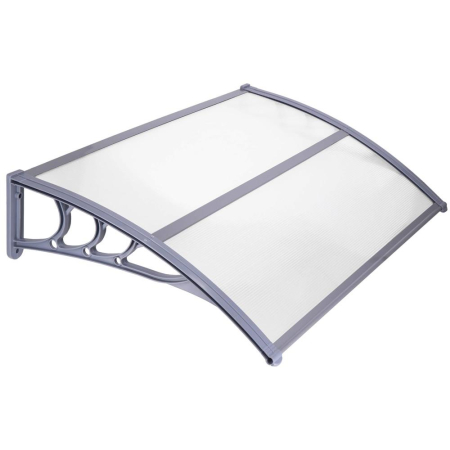 Copertina protectie usa si fereastra, policarbonat cu protectie UV, 120 x 80 cm, gri transparent [7]