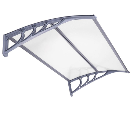 Copertina protectie usa si fereastra, policarbonat cu protectie UV, 150 x 80 cm, gri transparent [9]