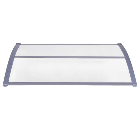 Copertina protectie usa si fereastra, policarbonat cu protectie UV, 150 x 80 cm, gri transparent [16]