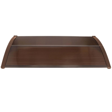 Copertina protectie usa si fereastra, policarbonat cu protectie UV, 150 x 80 cm, maro transparent [17]