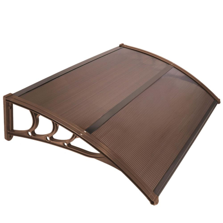 Copertina protectie usa si fereastra, policarbonat cu protectie UV, 150 x 80 cm, maro transparent [6]
