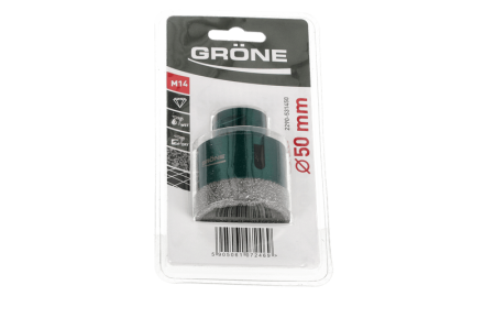 Coroana diamantata Gröne din gresie, Ø 50 mm, maner M14, pachet tubular [2]