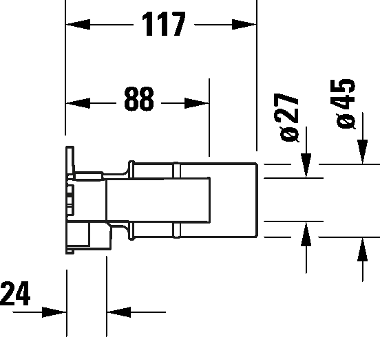 Corp incastrat Duravit GK1900004000, Valva baterie lavoar, pentru baterie lavoar, tip instalare incastrat [2]