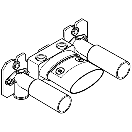 Corp incastrat Grohe 26449000, 1 bar, 215 mm, 75 mm, 1 nr iesiri, 2 nr intrari, Corp incastrat Grohe 26449000 [4]