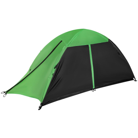 Corturi & articole camping - Cort camping 2 persoane, cu plasa anti-insecte, impermeabil 1000 mm, 260x120x100 cm, verde