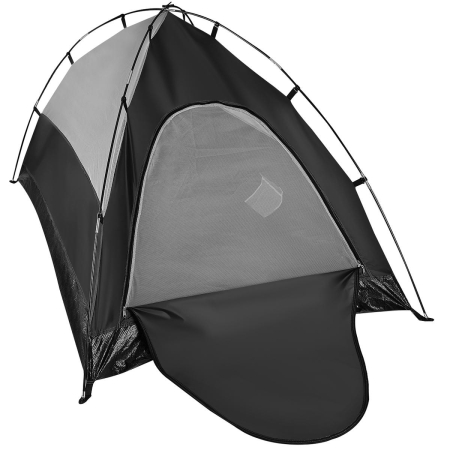 Cort camping 2 persoane, cu plasa anti-insecte, impermeabil 1000 mm, 260x120x100 cm, verde [3]
