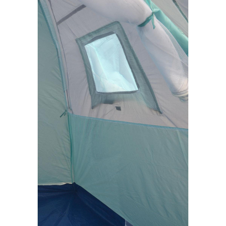 Cort camping iglu, 4 persoane, impermeabil, plasa anti-insecte, 240x210x130 cm, gri [8]