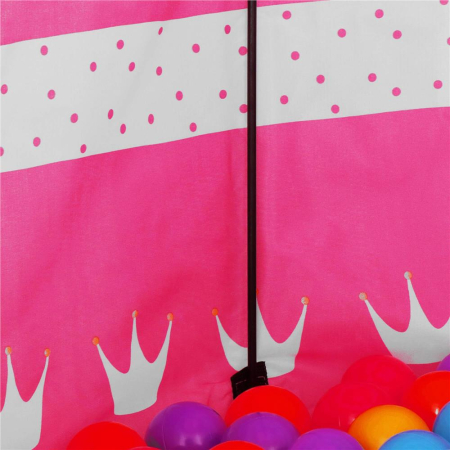 Cort Castel de joaca pentru copii, pliabil, 100x140 cm, roz [9]