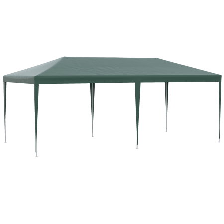  Cort de Gradina cu Orificii de Drenaj, Pereti Detasabili si Ferestre, 6x3 m, Verde [7]