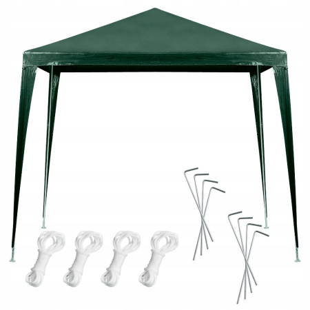 Gradina & balcon - Cort pavilion de gradina, 250x250 cm, impermeabil cu rezistenta UV, verde