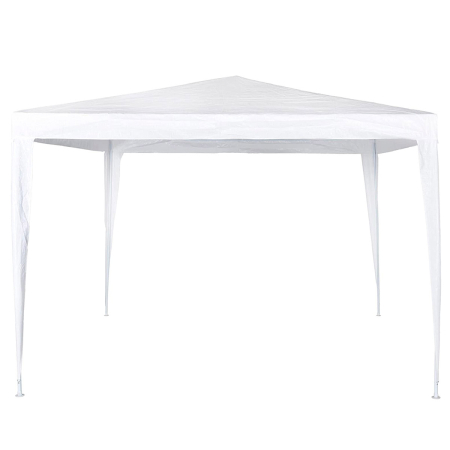 Gradina & balcon - Pavilion gradina 300x300 cm, acoperis PE 90g/m2 impermeabil, cadru otel, kit fixare corzi si pini, alb