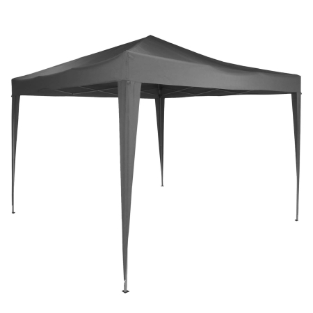 Pavilion gradina pliabil pop-up 300x300 cm cu 4 pereti laterali, Oxford 210D impermeabil, inaltime reglabila 3 trepte, gri [14]
