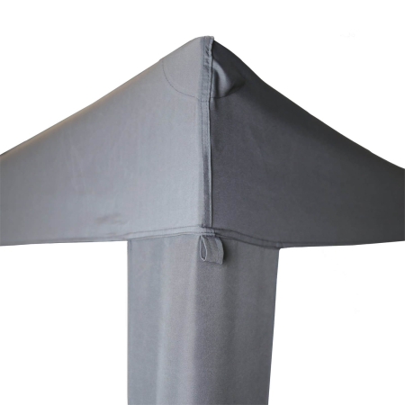 Pavilion gradina pliabil pop-up 300x300 cm cu 4 pereti laterali, Oxford 210D impermeabil, inaltime reglabila 3 trepte, gri [13]