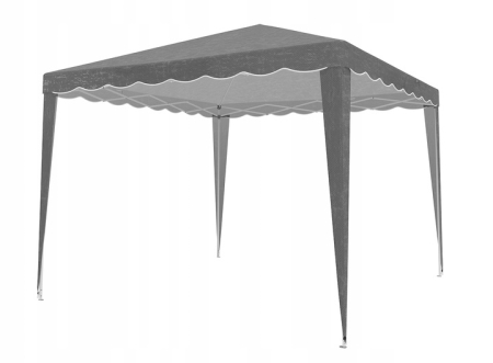Cort pavilion de gradina pliabil automat pop-up, impermeabil, cu protectie UV, 300x300cm, gri [3]