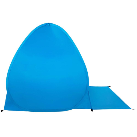 Cort plaja autoexpansibil pop-up plasa ventilatie protectie uv, 160x140x115 cm, compact, albastru [2]