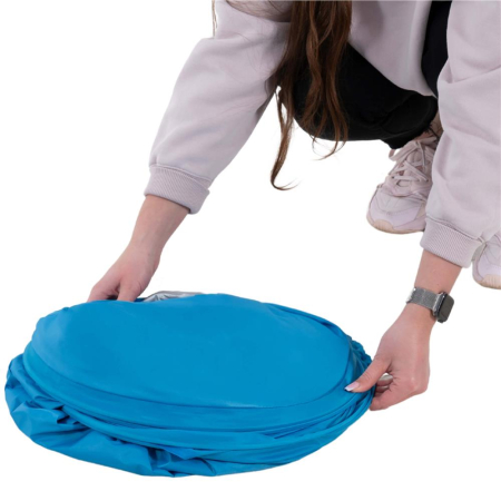 Cort plaja autoexpansibil pop-up plasa ventilatie protectie uv, 160x140x115 cm, compact, albastru [9]