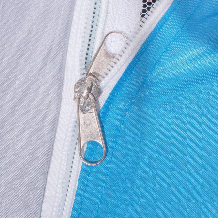 Cort camping 2 persoane impermeabil protectie uv poliester, 200x150x110 cm, compact, albastru [14]