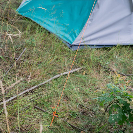 Cort camping 4 persoane impermeabil terasa protectie uv, 175x310x130 cm, ventilatie, gri albastru [16]