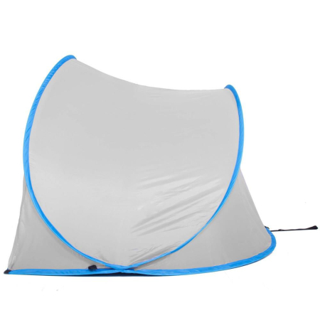 Cort plaja si picnic semi-deschis Sersimo, protectie UV, 200x120x110cm, gri [6]