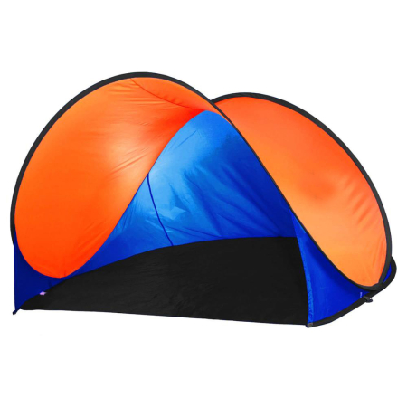 Corturi & articole camping - Cort plaja si picnic semi-deschis Sersimo, protectie UV, 200x120x110cm, portocaliu