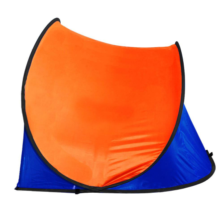 Cort plaja si picnic semi-deschis Sersimo, protectie UV, 200x120x110cm, portocaliu [3]