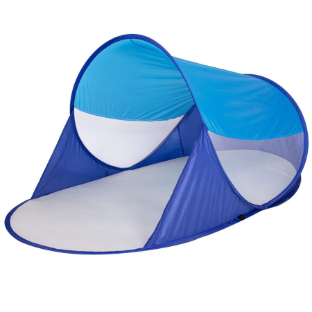 Corturi & articole camping - Cort plaja si picnic semi-deschis Sersimo, protectie UV, 200x120x95cm, albastru