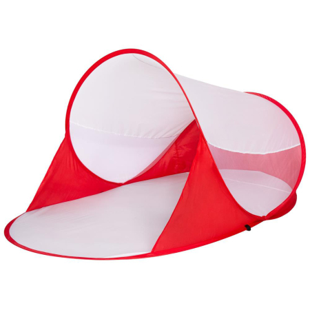 Corturi & articole camping - Cort plaja si picnic semi-deschis Sersimo, protectie UV, 200x120x95cm, rosu