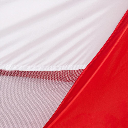 Cort plaja si picnic semi-deschis Sersimo, protectie UV, 200x120x95cm, rosu [3]