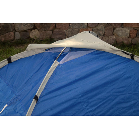 Cort usor de camping 2 persoane, cu plasa tantari, 200x120x100 cm, albastru [4]