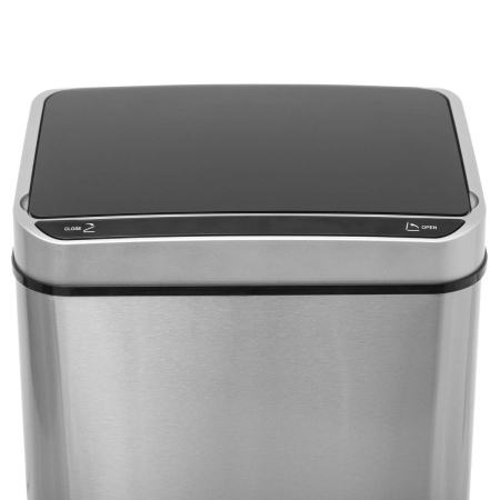 Cos de gunoi 5Five Sensor, 40L, otel inoxidabil, deschidere automata, 33x24x66 cm, argintiu [2]
