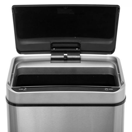 Cos de gunoi 5Five Sensor, 40L, otel inoxidabil, deschidere automata, 33x24x66 cm, argintiu [1]