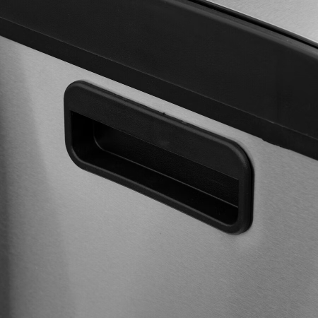 Cos de gunoi Ariane cu pedala, din inox, colectare selectiva, 2 x 30L, 49x40x67 cm, argintiu [5]