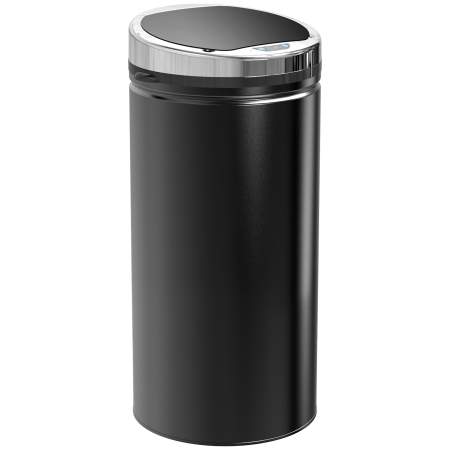 Bucatarie -  Cos de gunoi automat de 50L cu senzor infrarosu, din otel si plastic, 30.5x30.5x81.5cm