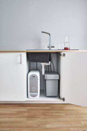 Cos de gunoi Grohe 40855000, 30 l, 300 mm, 255 mm, 450 mm, 410 mm, 400 mm, 2 compartimente, sub chiuveta, Gri [6]
