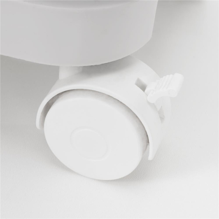 Cos de gunoi pentru colectare selectiva cu 3 compartimente, pe roti, 42 L, alb [35]