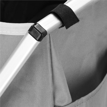 Cos de rufe cu 3 compartimente, cadru aluminiu, 60x40x68cm, 146 litri [9]