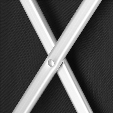 Cos de rufe cu 3 compartimente, cadru aluminiu, 68x40x60cm, 146 litri, negru [9]