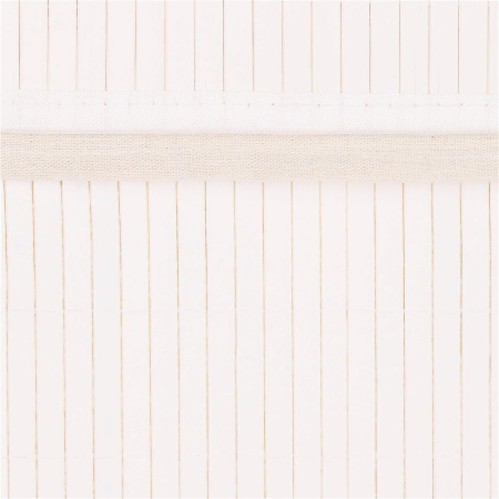 Cos de rufe din bambus cu capac, 2 compartimente, sac detasabil, volum 100L, 54x35x60cm, alb [16]