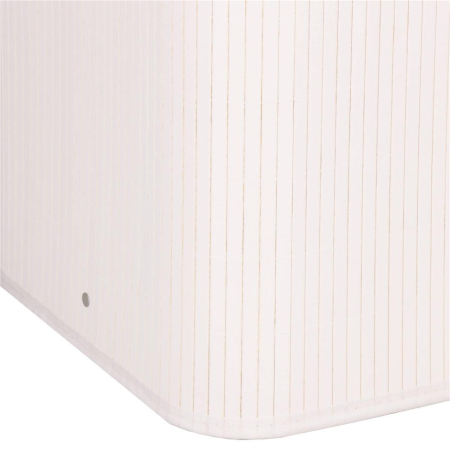 Cos de rufe din bambus cu capac, 2 compartimente, sac detasabil, volum 100L, 54x35x60cm, alb [15]
