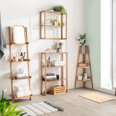 Cos depozitare 5Five din bambus masiv, 15x31x15 cm, natur [2]