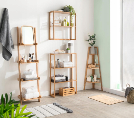 Cos depozitare 5Five din bambus masiv, 31x15x31 cm, natur [3]