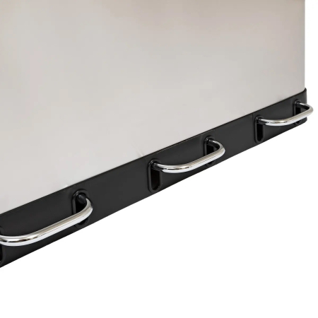 Cos gunoi 5Five Ariane, colectare selectiva, 3 compartimente 18L, inox, 61x36x62 cm, gri [6]